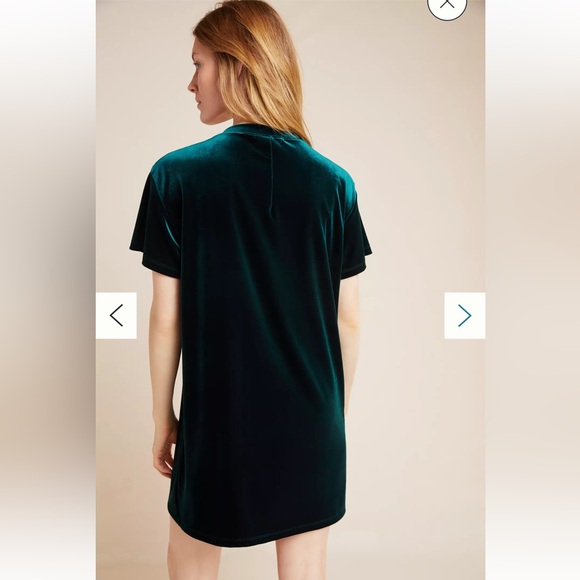 Stateside anthropology Jessica velvet dress in navy - Picture 2 of 11